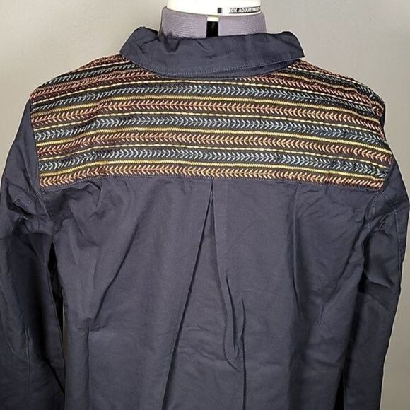 NWOT Denim & Co Twill Utility Jacket with Embroidery Sz M - Picture 5 of 14
